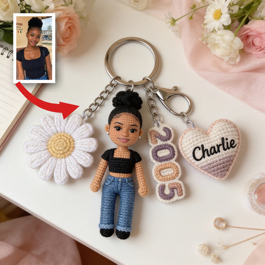 Porte-clés personnalisé pour le 21e anniversaire Femme Noire, Cadeau sur mesure pour elle