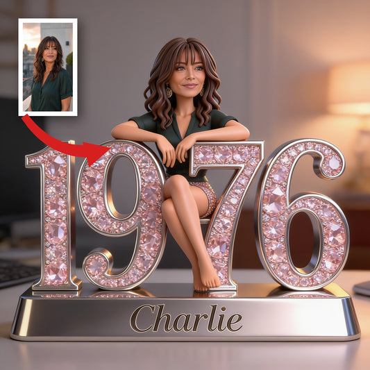 Plaque Acrylique Personnalisée pour le 50e Anniversaire Femme Latina