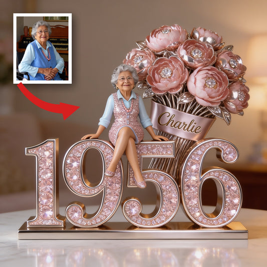 Plaque Acrylique Personnalisée pour le 70ème Anniversaire d'une Femme Latina