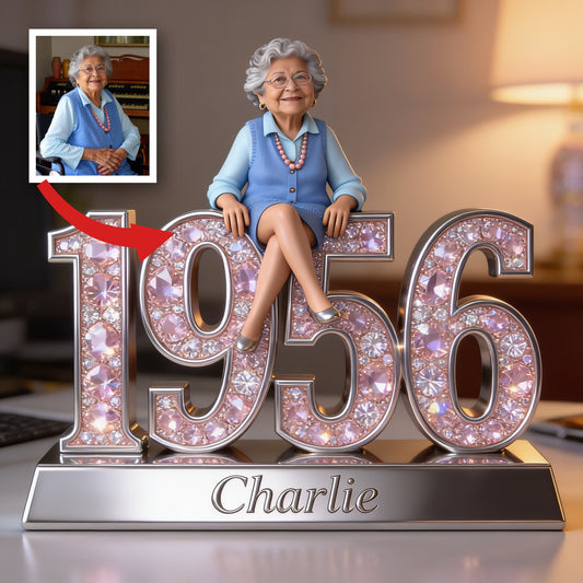 Plaque Acrylique Personnalisée pour le 70ème Anniversaire d'une Femme Latina