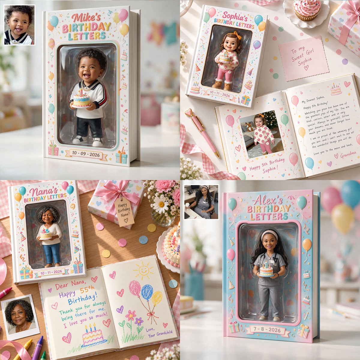Personalized 8th Birthday Little Girl Leather Journal Gift for Daughter Granddaughter Niece