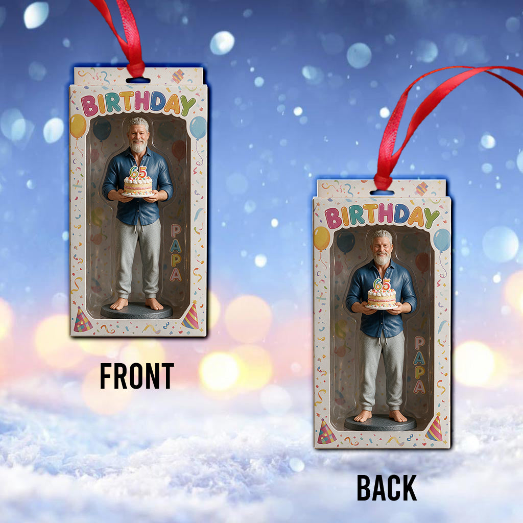 Personalized 45th Birthday Middle-Aged Latina Woman Keepsake Ornament