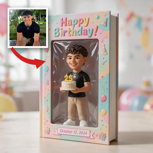 Journal en cuir personnalisé pour l'anniversaire des 25 ans d'un homme latino