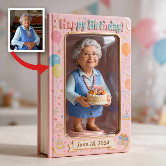 Cadeau de Journal en Cuir Personnalisé pour le 70e Anniversaire d'une Femme Latina