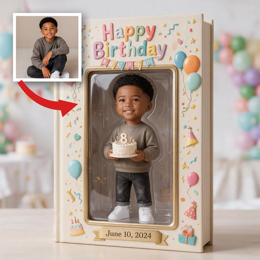 Journal en cuir noir personnalisé pour le 8ème anniversaire, cadeau pour fils petit-fils neveu
