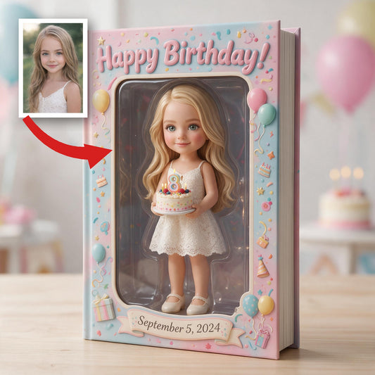 Cadeau personnalisé Journal en cuir pour le 8ème anniversaire d'une petite fille