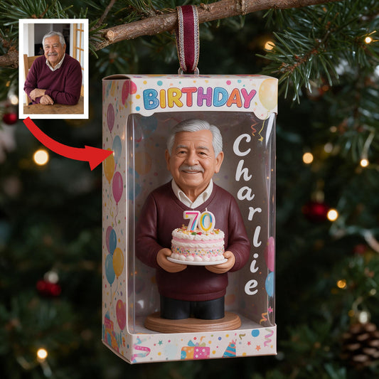 Personalisierte 70. Geburtstagsornament Geschenk für Papa Opa Ehemann