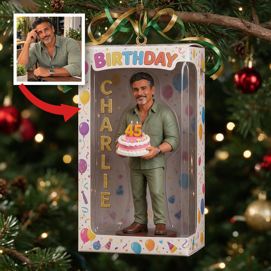 Personalisierte 45. Geburtstagsornament für Vater, Ehemann, Opa