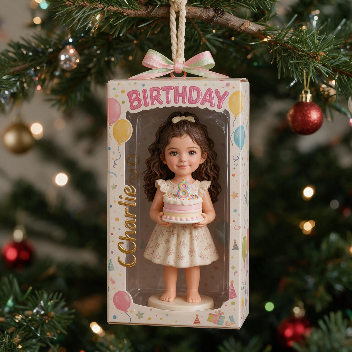 Personalisierte Geburtstagsornament für Latina Mädchen - Geschenk für Tochter, Enkelin, Nichte