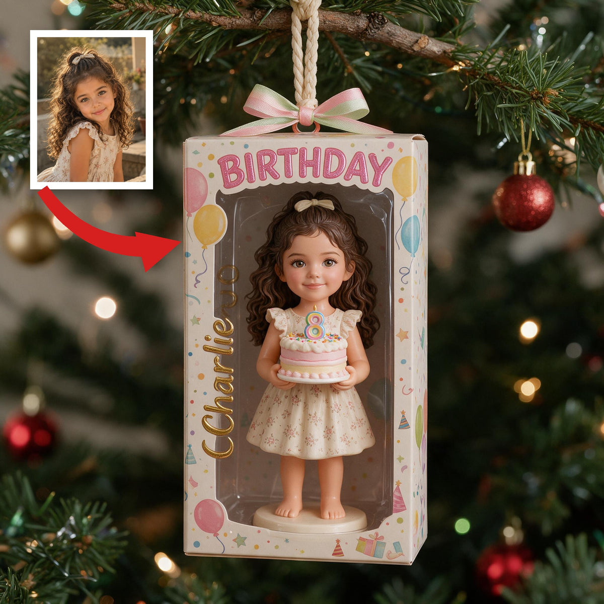 Personalisierte Geburtstagsornament für Latina Mädchen - Geschenk für Tochter, Enkelin, Nichte
