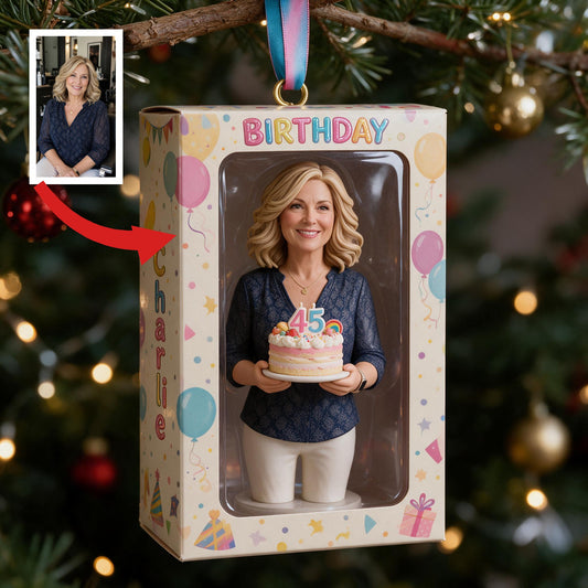 Personalisierte 45. Geburtstags-Erinnerungsornament Geschenk für Frauen