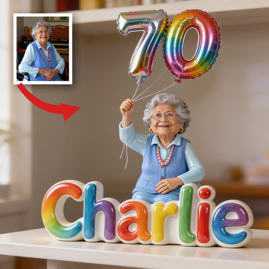 Plaque Acrylique Personnalisée pour le 70e Anniversaire d'une Femme Latina