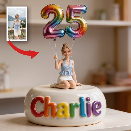 Plaque Acrylique Personnalisée pour le 25ème Anniversaire Femme