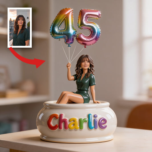 Plaque Acrylique Personnalisée pour le 45ème Anniversaire Femme Latina