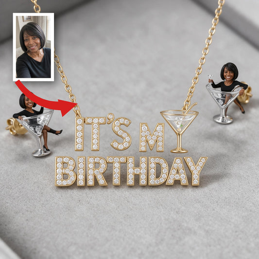 Collier Pendentif Personnalisé pour le 50ème Anniversaire Femme Noire