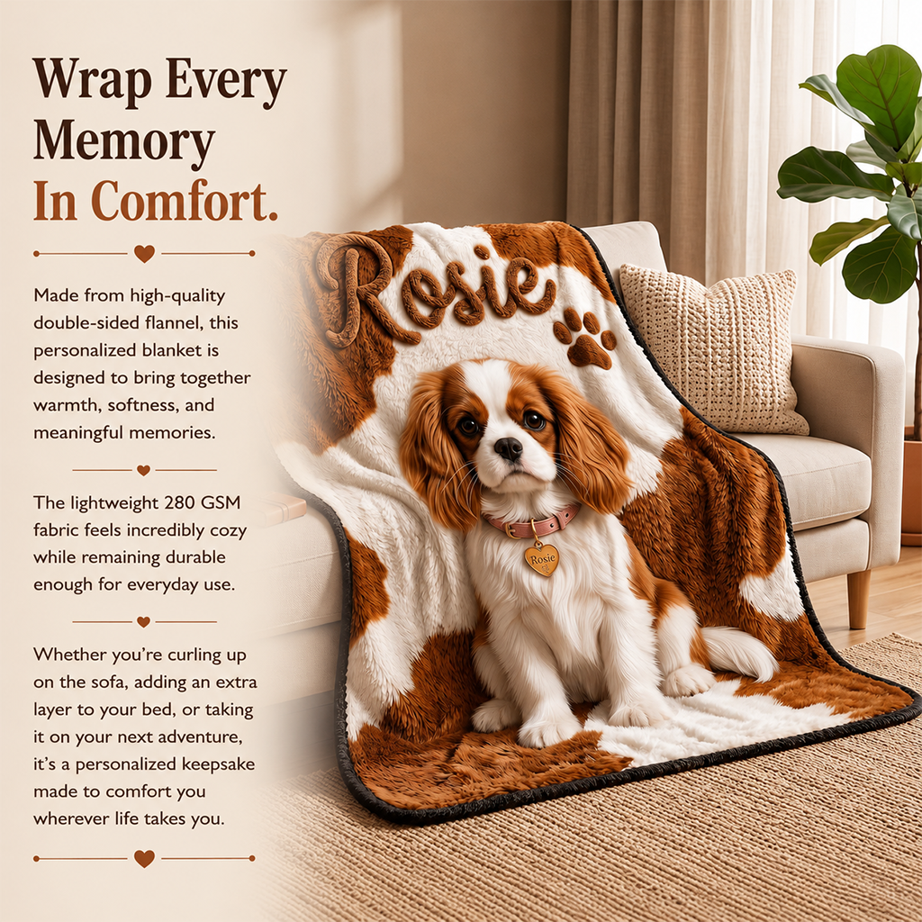 Personalized Black and Tan Dachshund Puppy Dog Blanket Pet Owner Gift