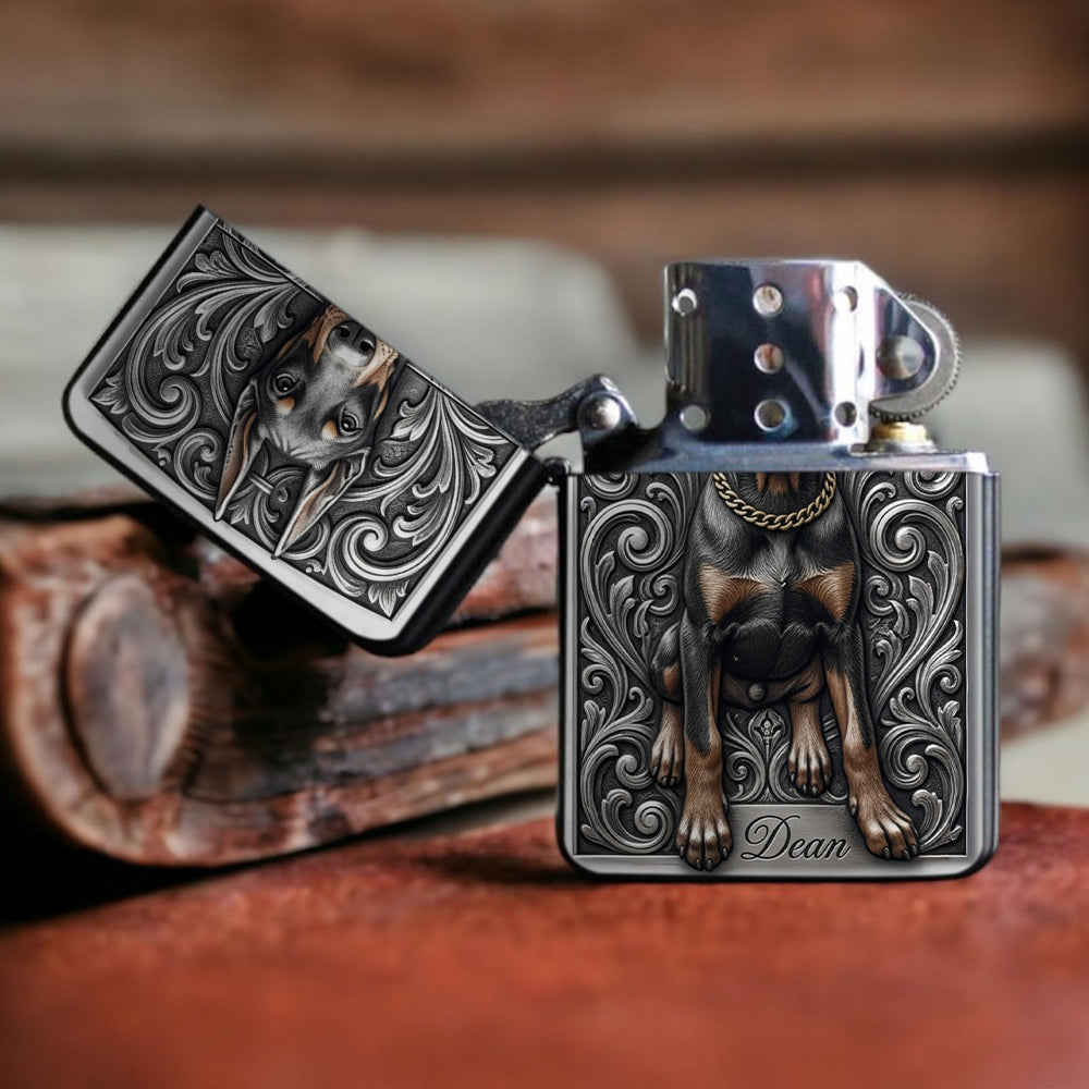 Personalized Flat Coated Retriever Lighter Custom Pet Dog Keepsake Gift