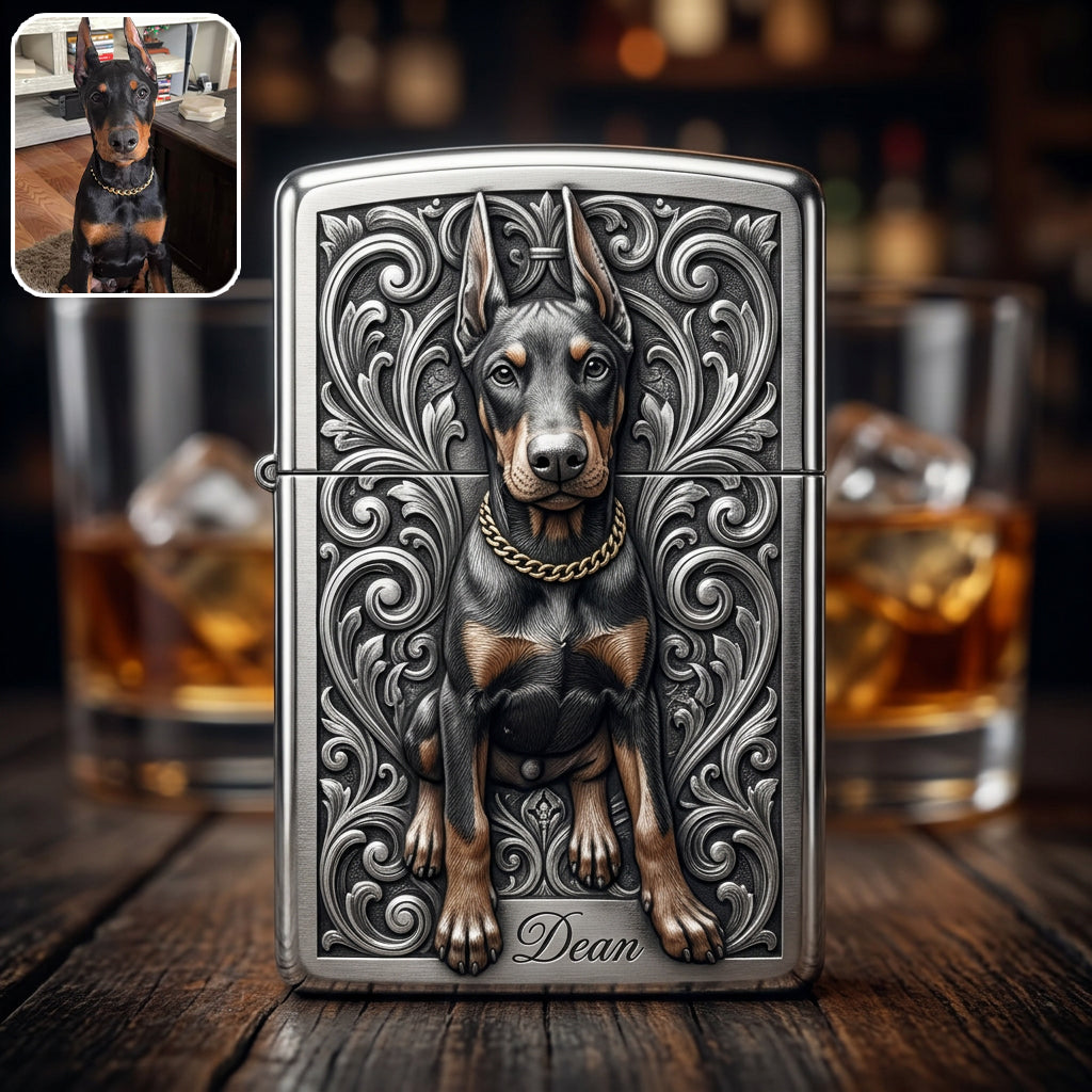 Briquet Miniature Australian Shepherd Personnalisé Cadeau Propriétaire de Chien