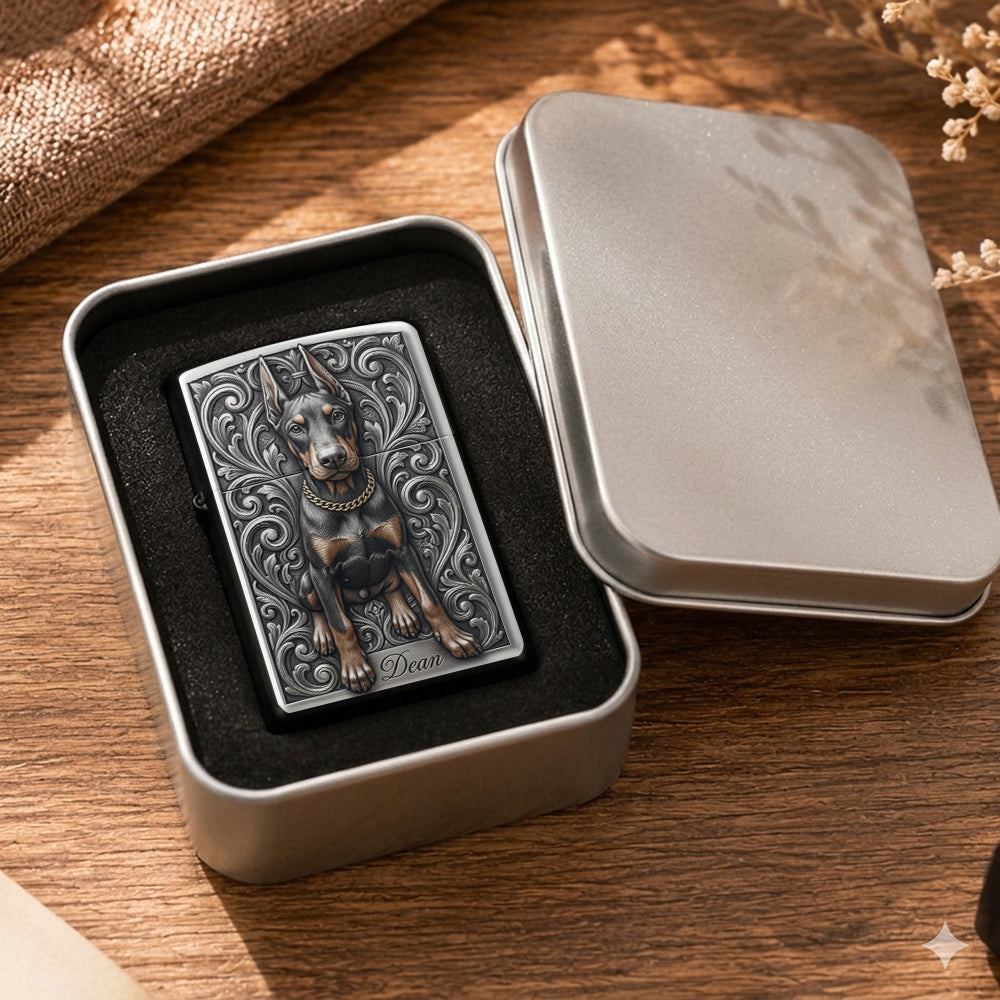 Personalized Black and White French Bulldog Lighter Pet Lover Gift