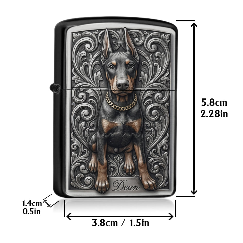 Briquet Personnalisé Boston Terrier Noir et Blanc - Cadeau Propriétaire