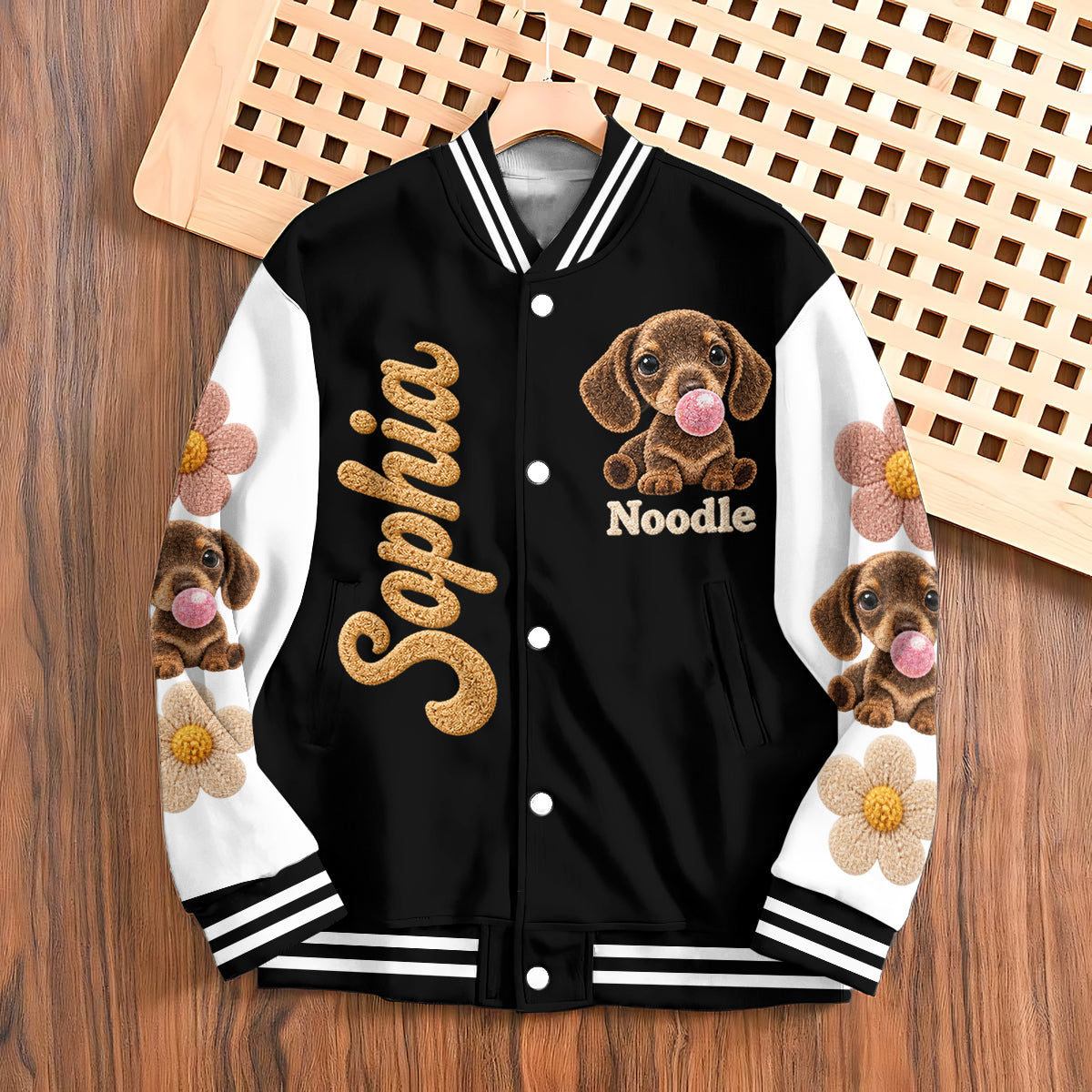 Personalized Adult Siberian Husky Varsity Jacket Pet Lover Streetwear