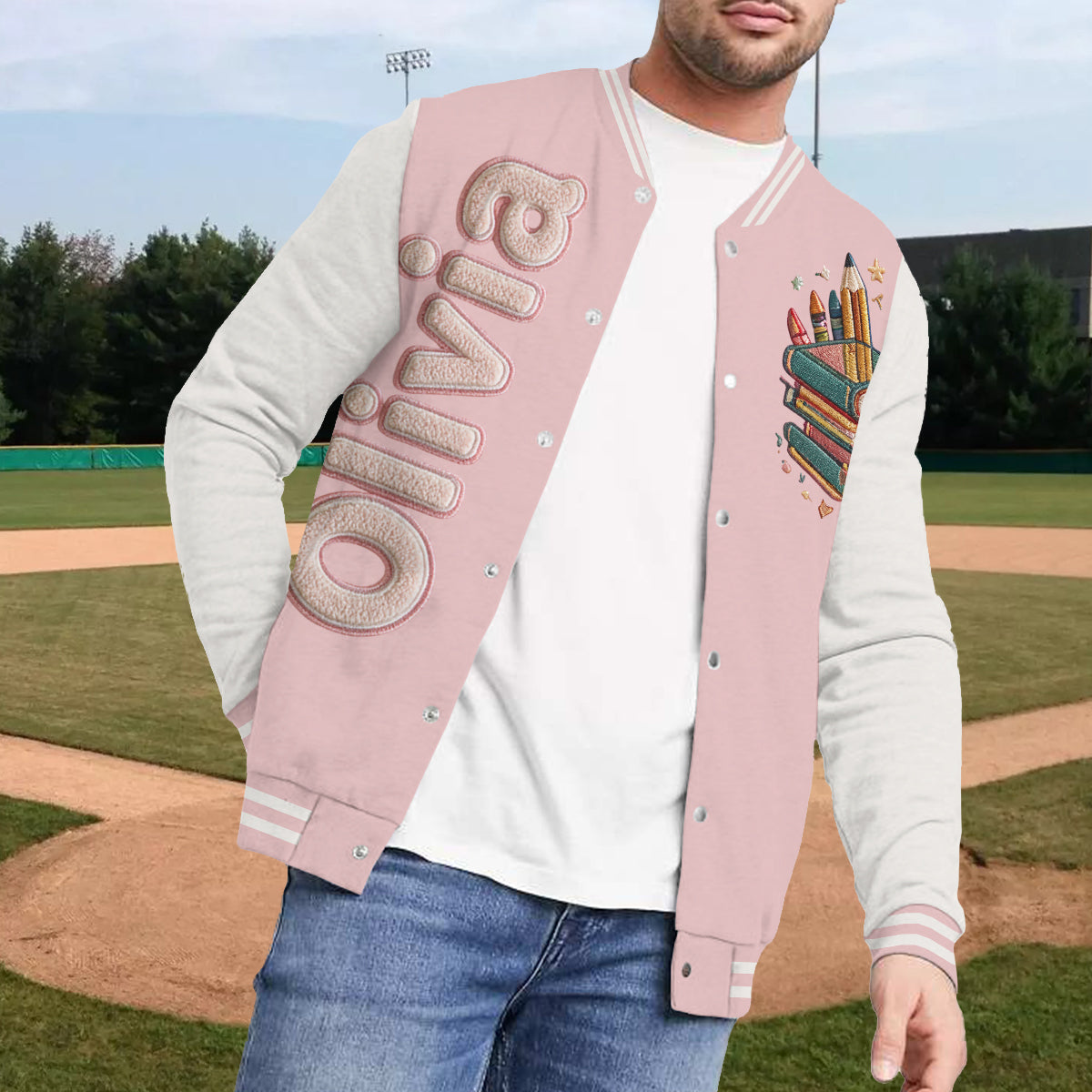 Personalized Latina Little Girl Varsity Jacket Custom Name Gift for Daughter Granddaughter Niece