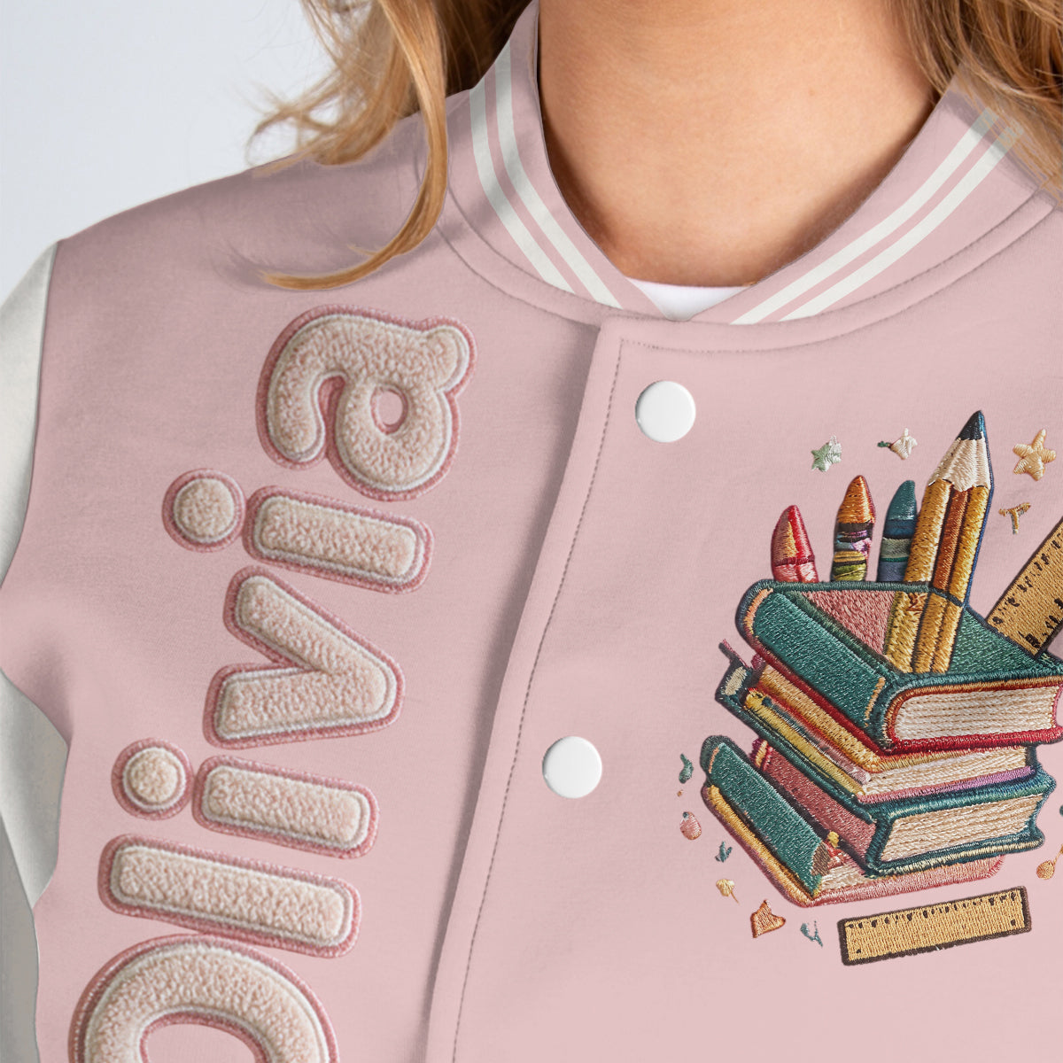 Veste Varsity Personnalisée Fille Noire, Cadeau Fille Filleule Petite-Fille