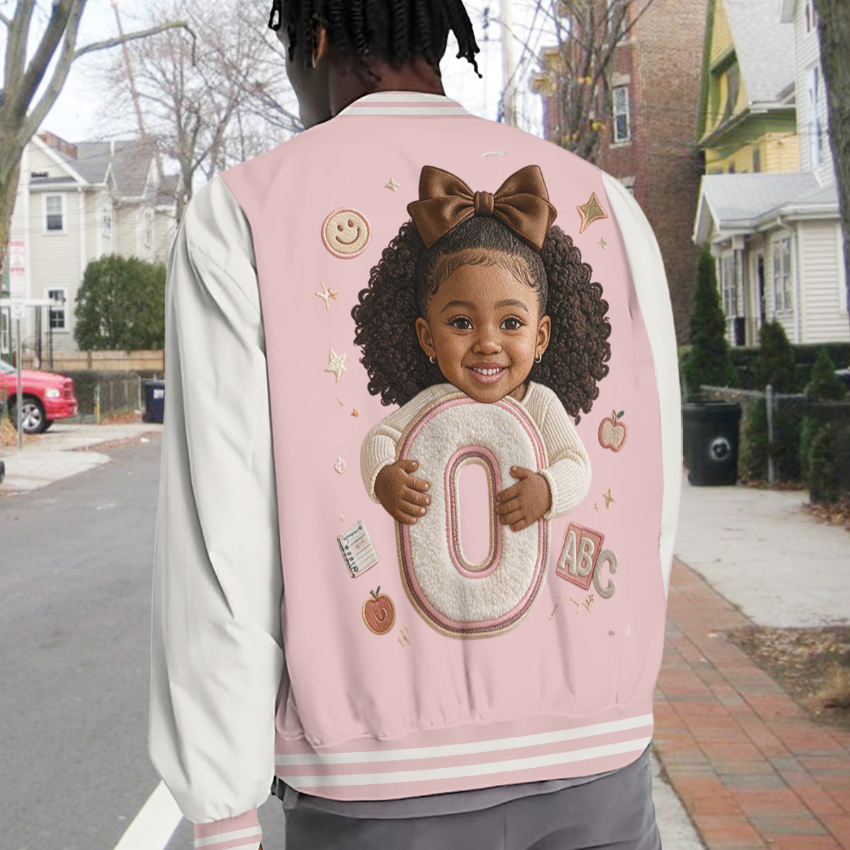 Personalized Latino Little Boy Custom Name Kids Varsity Jacket Son Grandson Gift