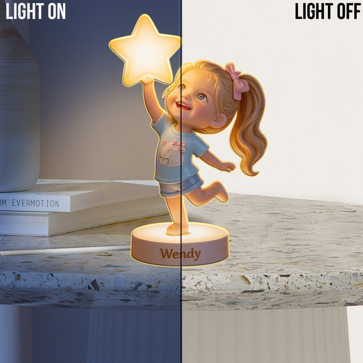 Personalized Latina Little Girl Acrylic LED Night Light Gift for Daughter Granddaughter Niece