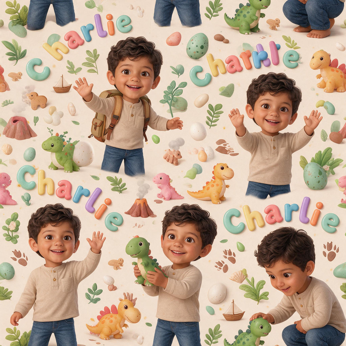 Personalized Latino Little Boy Wrapping Paper, Son Grandson Nephew Gift Wrap