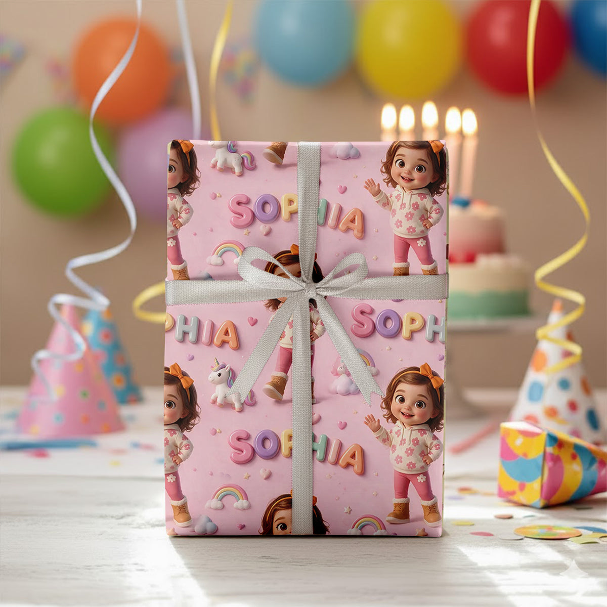 Personalized Little Boy Wrapping Paper Custom Kid Gift Wrap