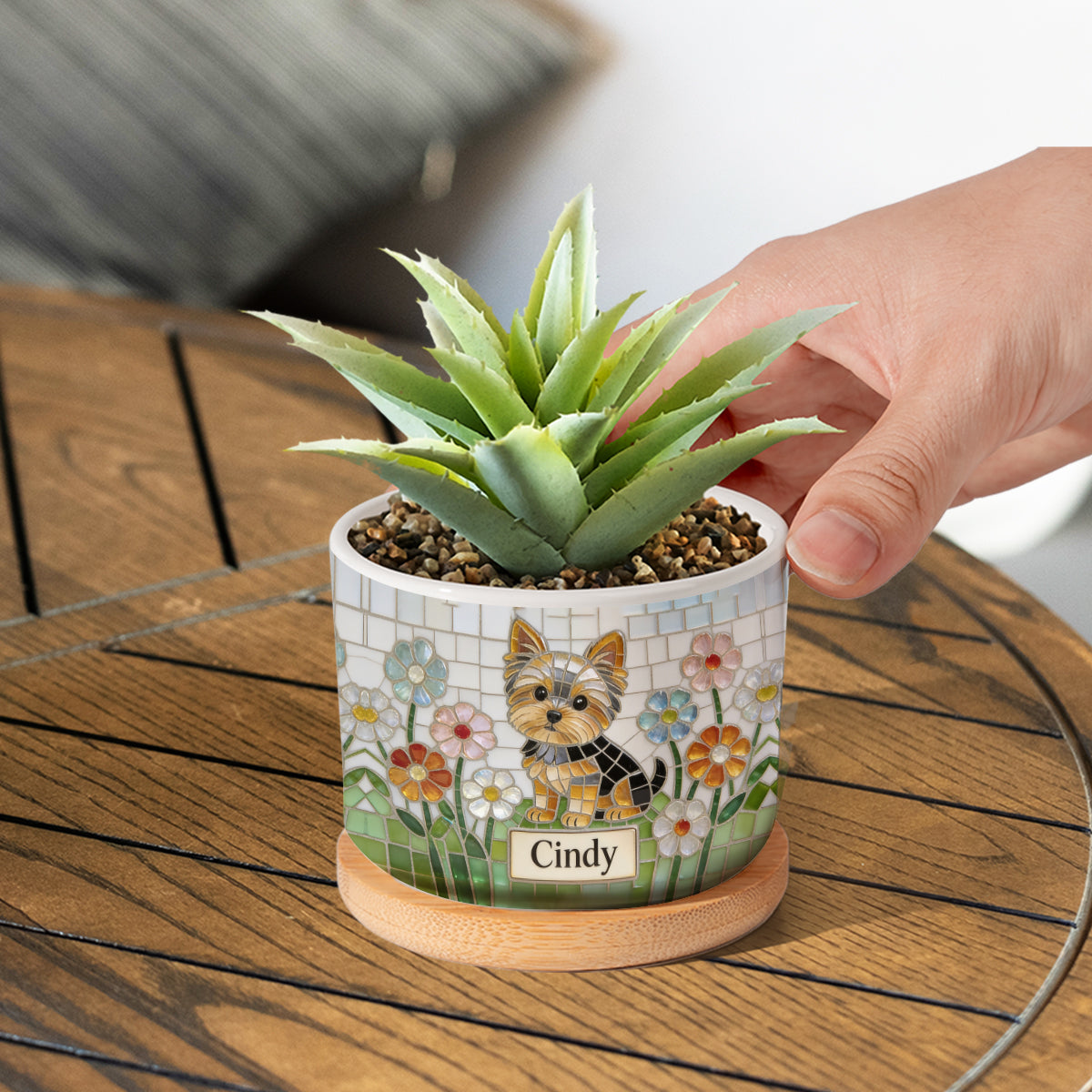 Personalized Siberian Husky Ceramic Plant Pot Dog Lover Gift