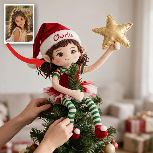 Personalisierte Weihnachts-Latina-Mädchen bewegliche Plüschpuppe Geschenk für die Familie