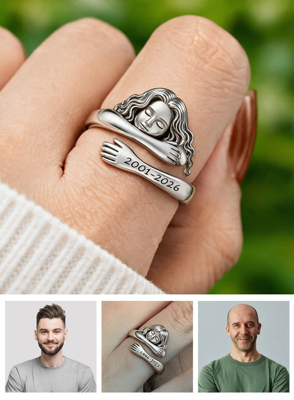Personalized Latina Woman Memorial Adjustable Hug Ring