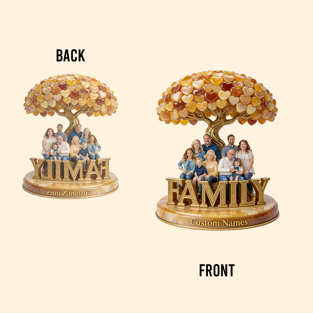 Personalized Big Family Custom Shaped Acrylic Plaque Family Keepsake