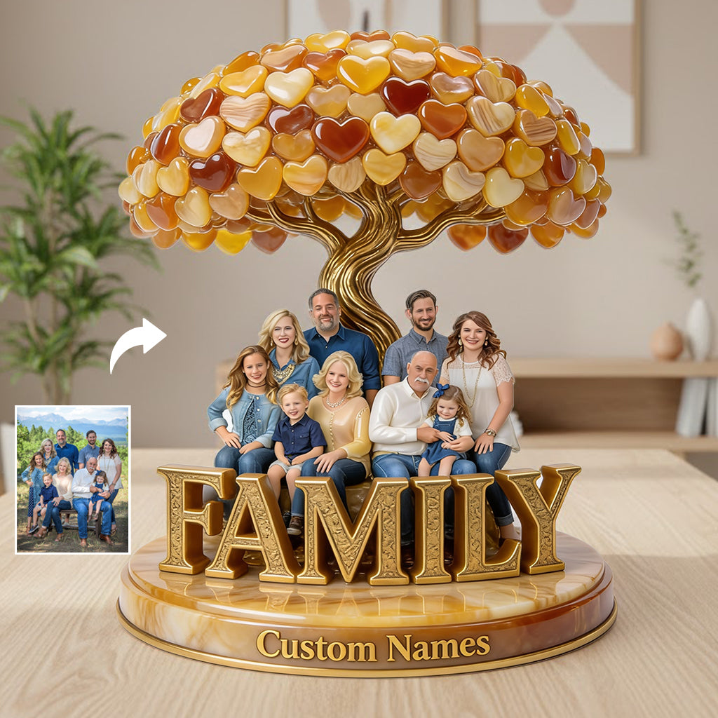 Personalized Christmas Family Custom Shaped Acrylic Plaque Home Decor Gift