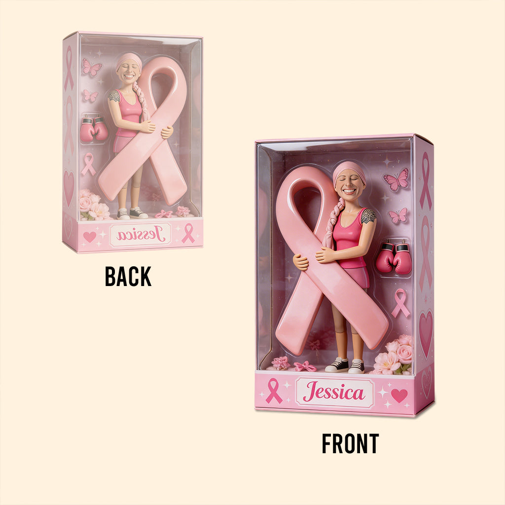 Personalized Latina Breast Cancer Woman Custom Shaped Acrylic Plaque Awareness Gift
