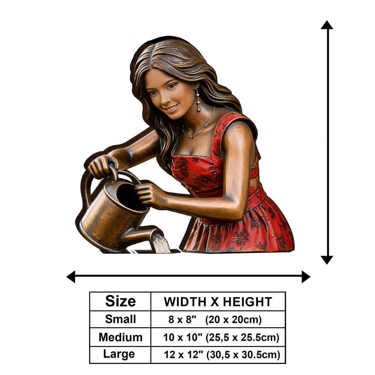 Custom Photo Older Black Woman Gardening Wooden Wall Mount Sign Garden Decor Gift