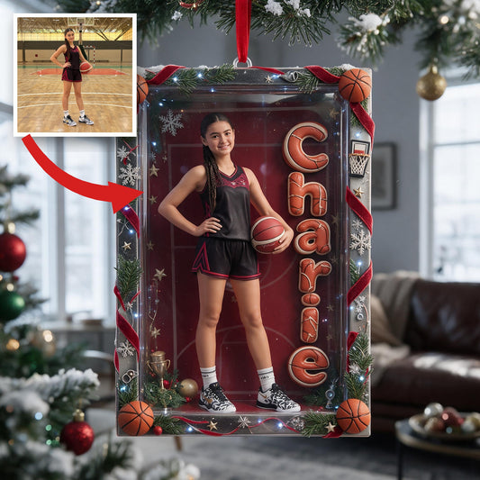 Personalisierte Weihnachtsornament für Latina Basketballspielerin