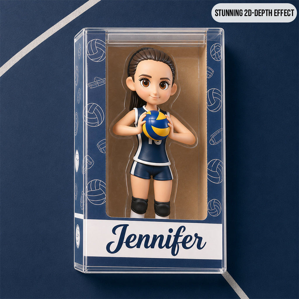 Personalized Latino Man Volleyball Player Custom Shaped Acrylic Plaque Sports Gift