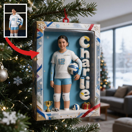 Personalisierte Weihnachtsornament für Latina Volleyballspielerin