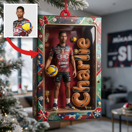 Personalisierte Weihnachtsornament Geschenk für Volleyballspieler