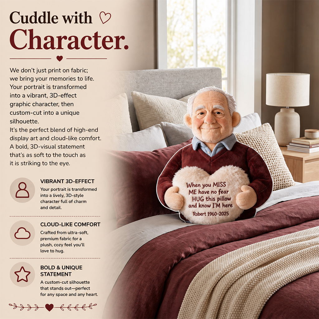 Personalized Older Latina Woman Grandma Memorial Faux Fur Shaped Pillow 1956-2026