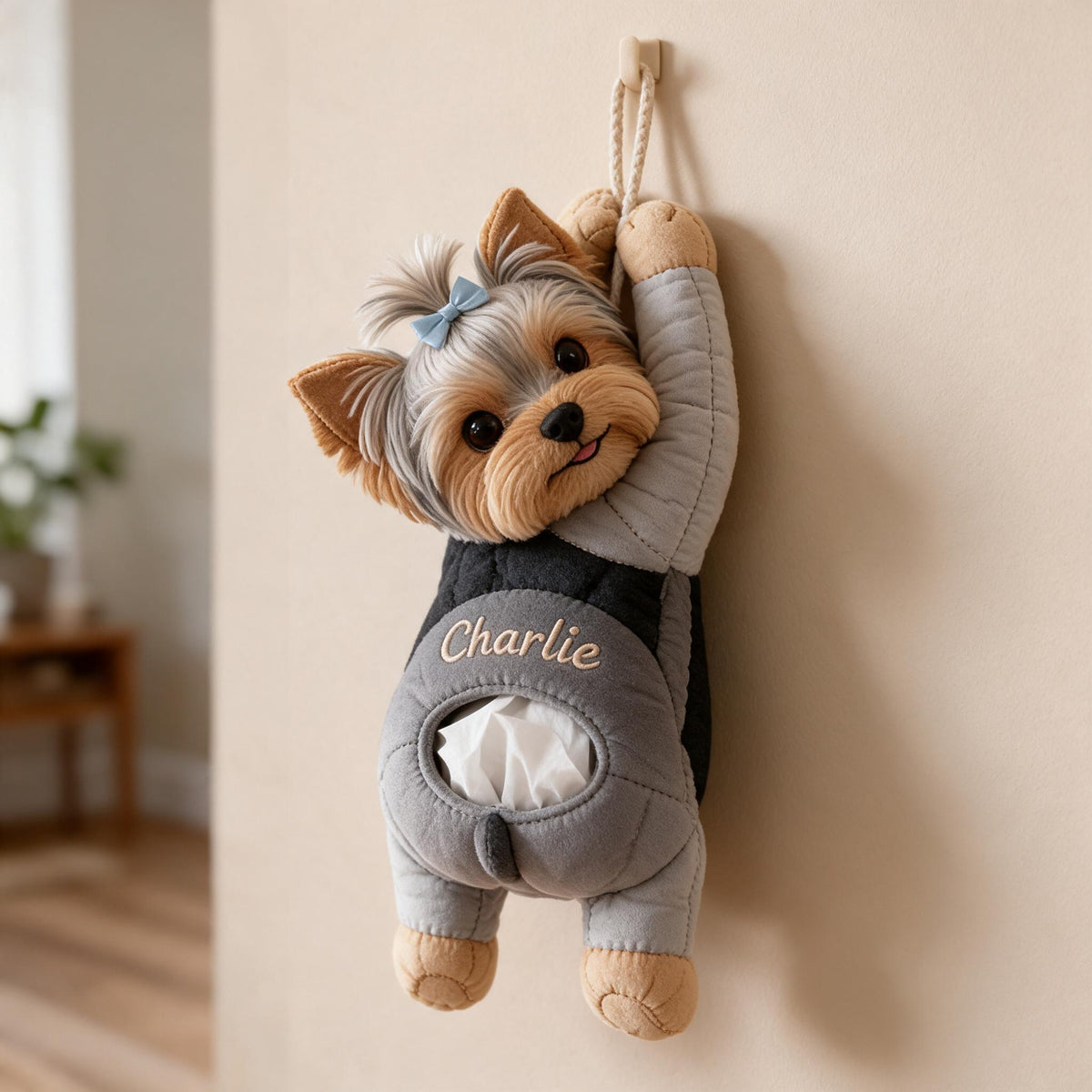 Personalized Yorkshire Terrier Pull-Out Organizer Pet Lover Home Storage