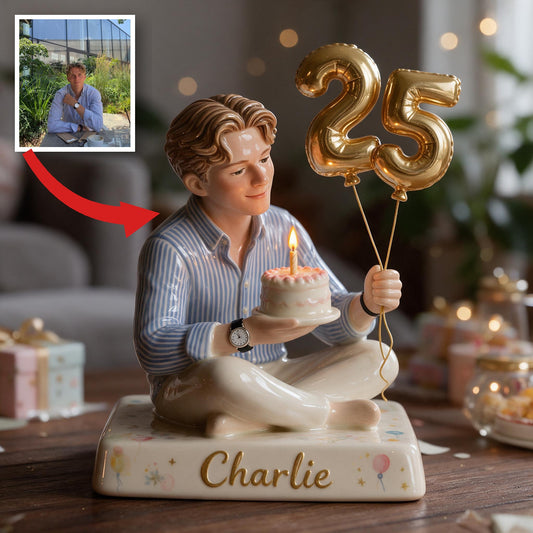 Personalisierte 25. Geburtstagsmann 3D Plakette Geschenk für ihn