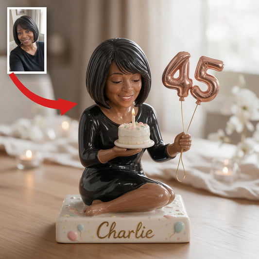 Personalisierte 45. Geburtstags-Geschenkplakette für Frauen