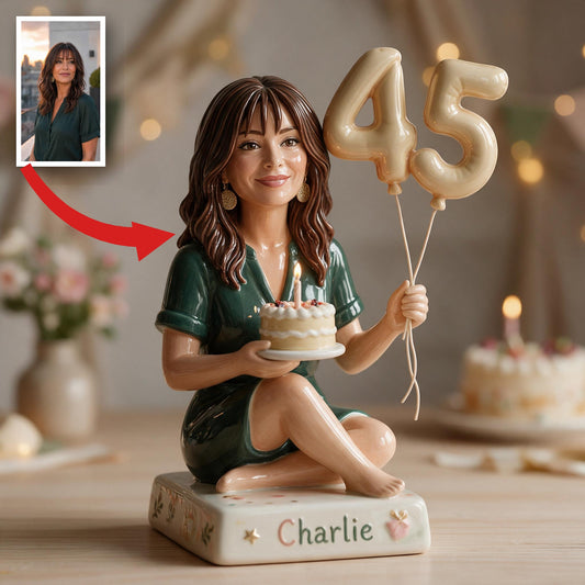 Personalisierte 45. Geburtstags-Geschenkplakette für eine mittelalte Latina