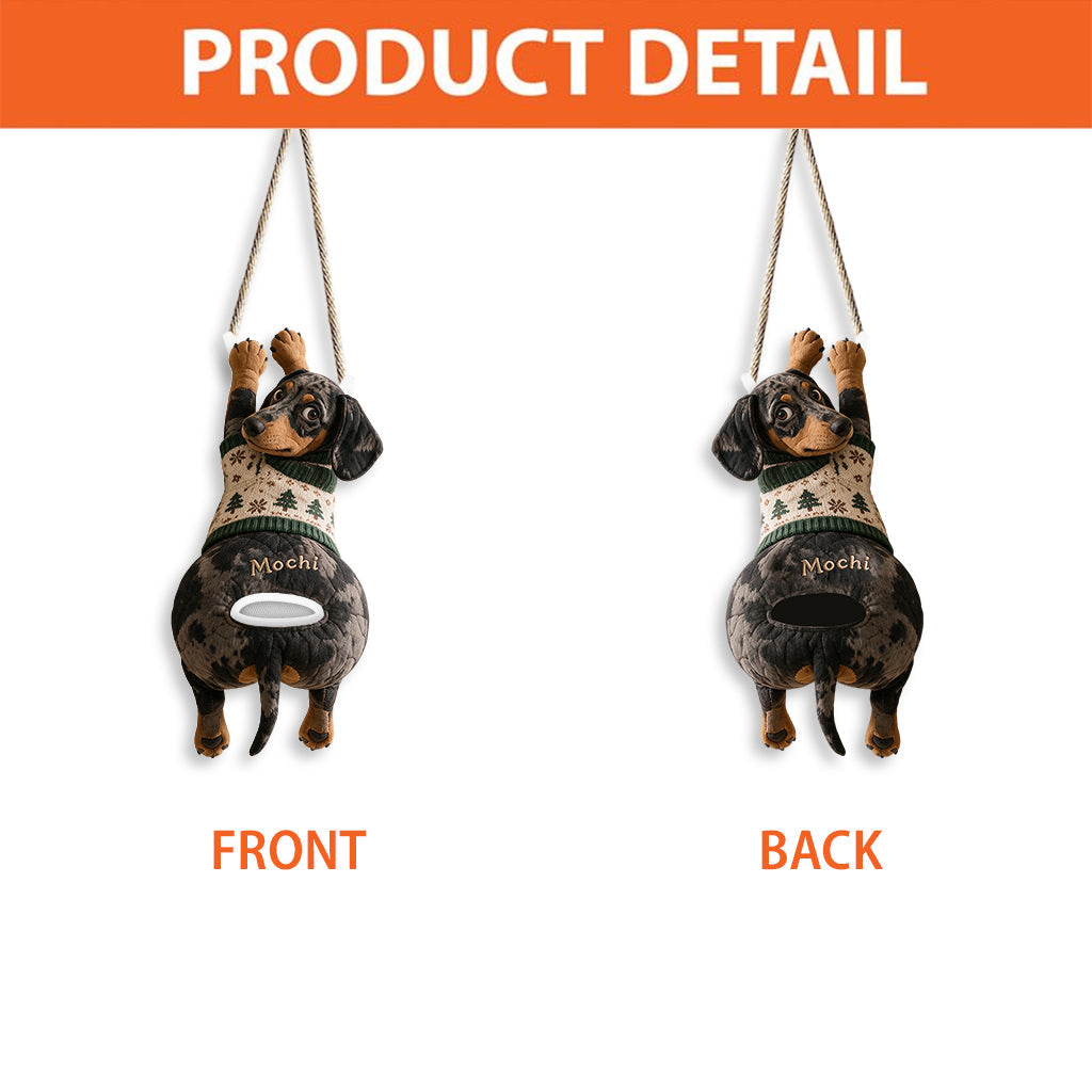 Personalized Black and White Spotted Dalmatian Pull-Out Organizer Hanging Storage