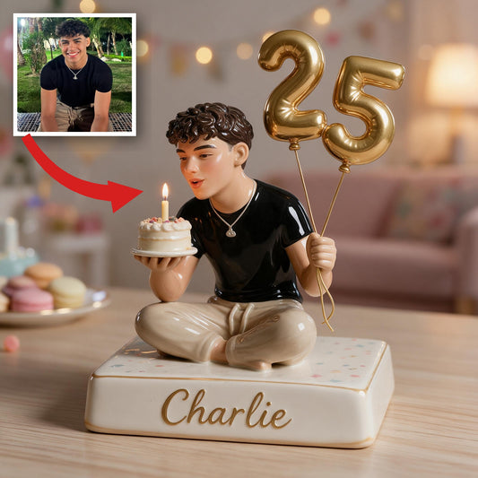 Personalisierte 25. Geburtstagsplakette für Latino-Männer, individuelles Geschenk