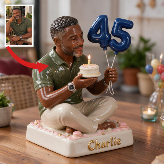 Personalisierte 45. Geburtstags-Geschenkplakette für einen Mann